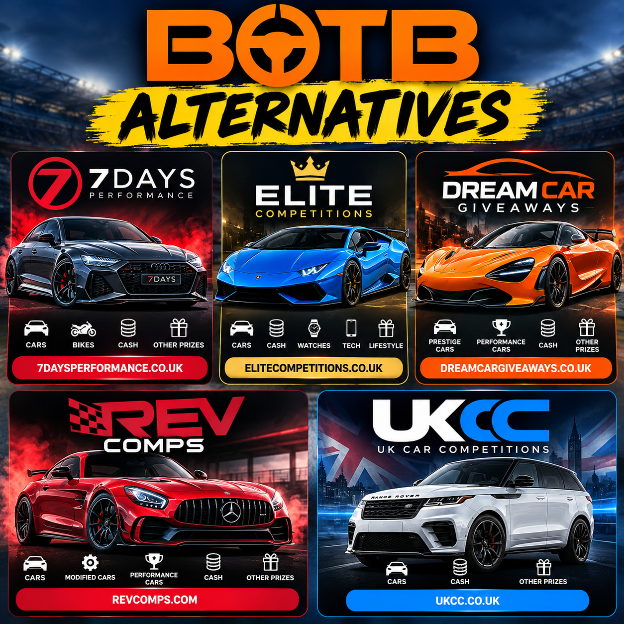 botb similar car competition websites