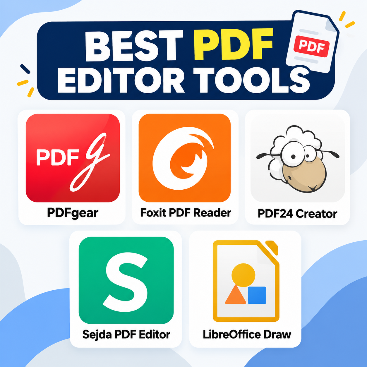 top 5 pdf editing software