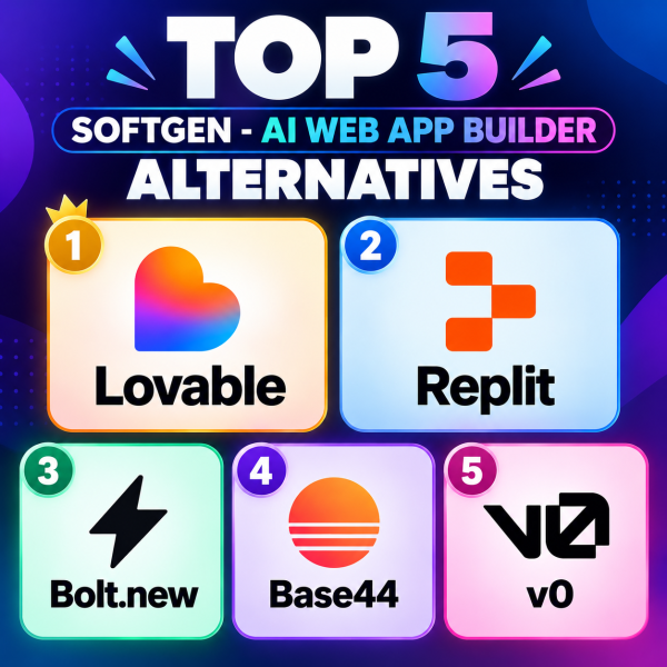 best AI web app builder tool alternatives