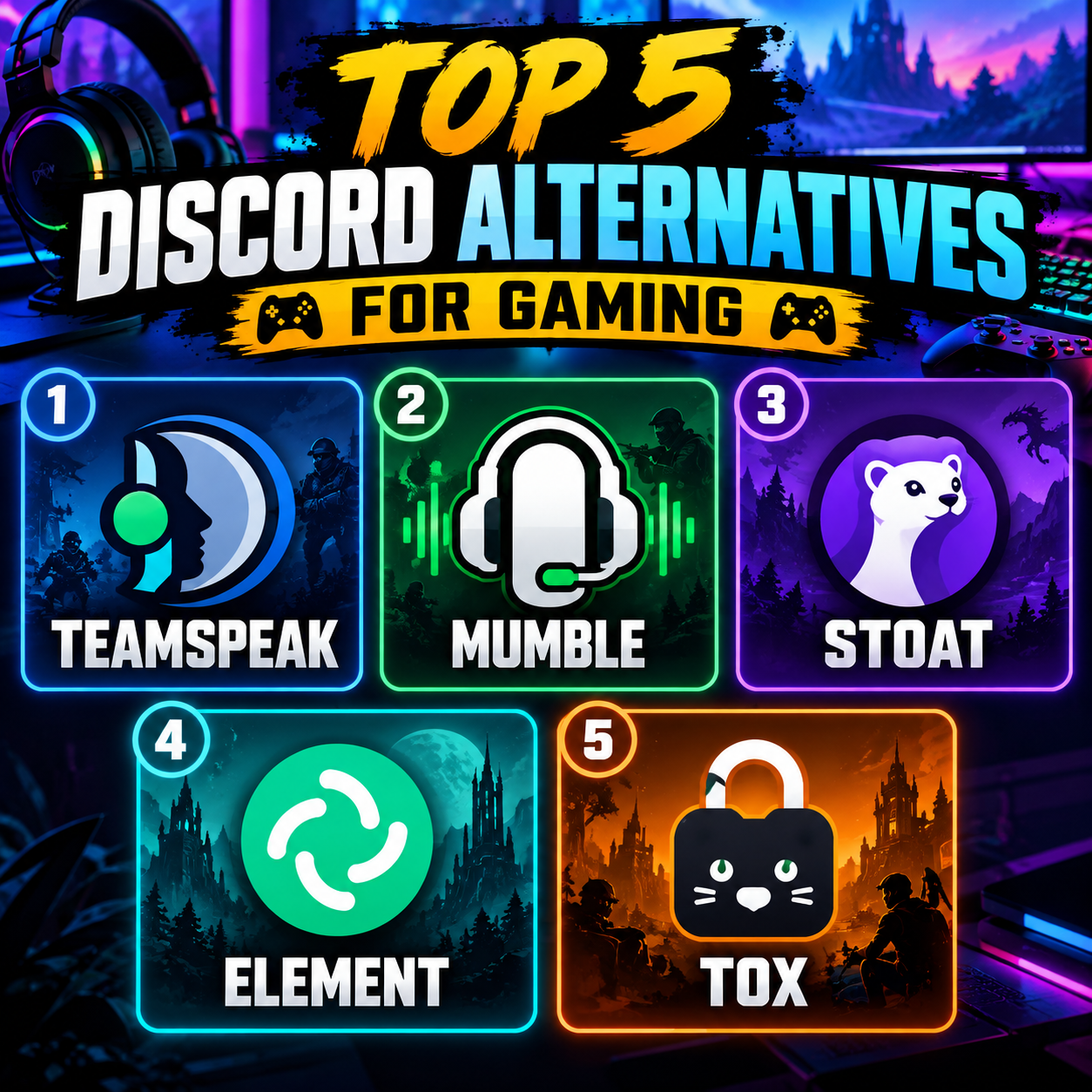 best discord alternatives for gaming