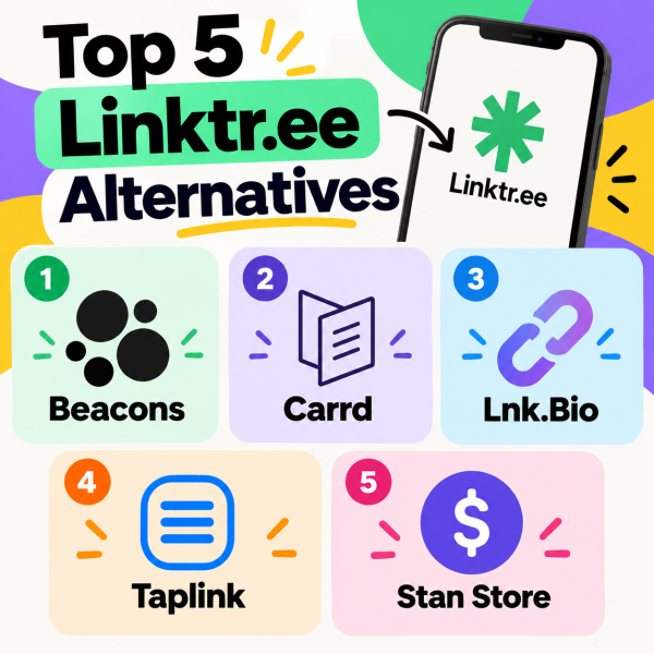 best 5 linktree alternatives for link bios