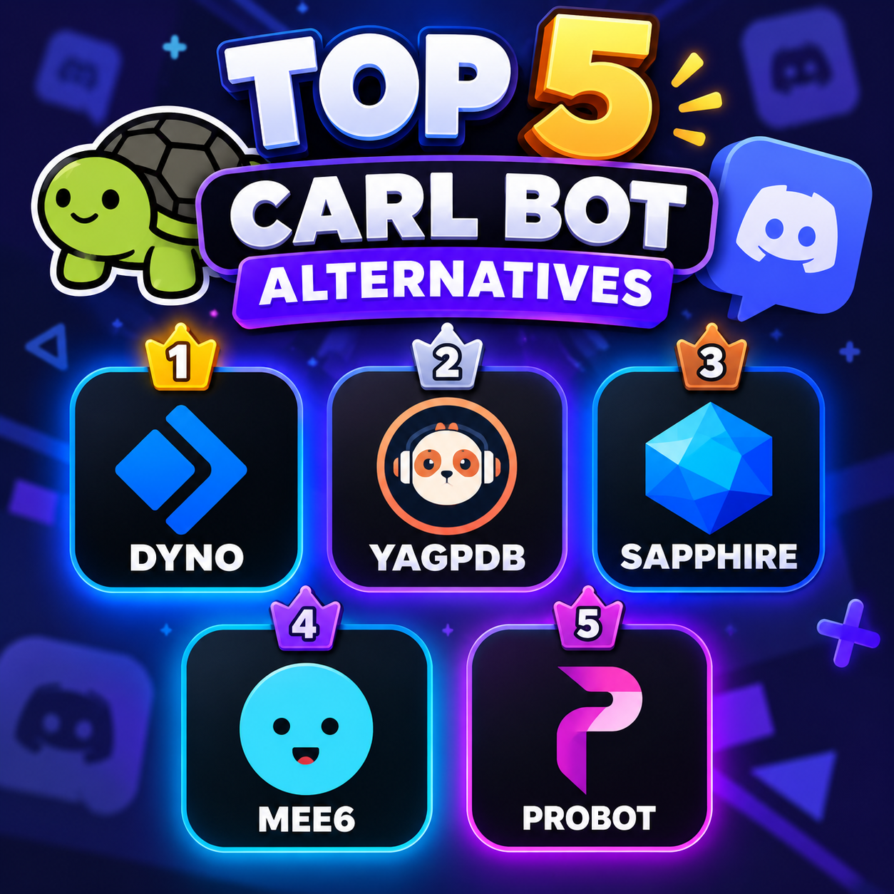 top 5 discord bot websites like carl bot