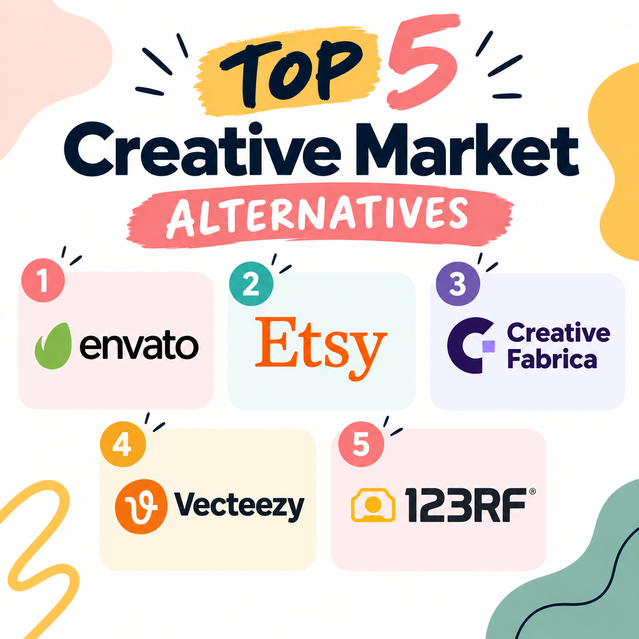 top 5 best alternatives to creative market